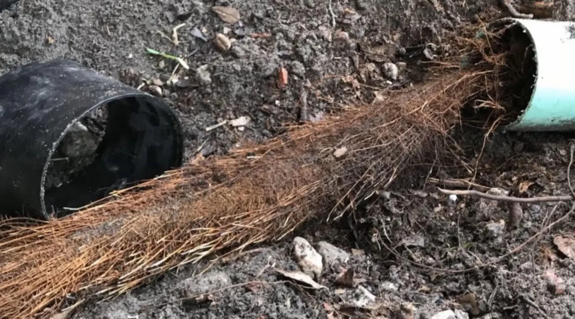 Raízes Obstruindo Esgoto