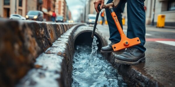 Desentupimento de esgoto na cidade de São Paulo