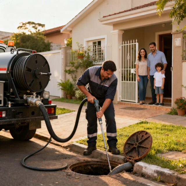 desentupimento residencial